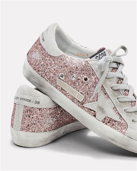 superstar glitter low top sneakers.